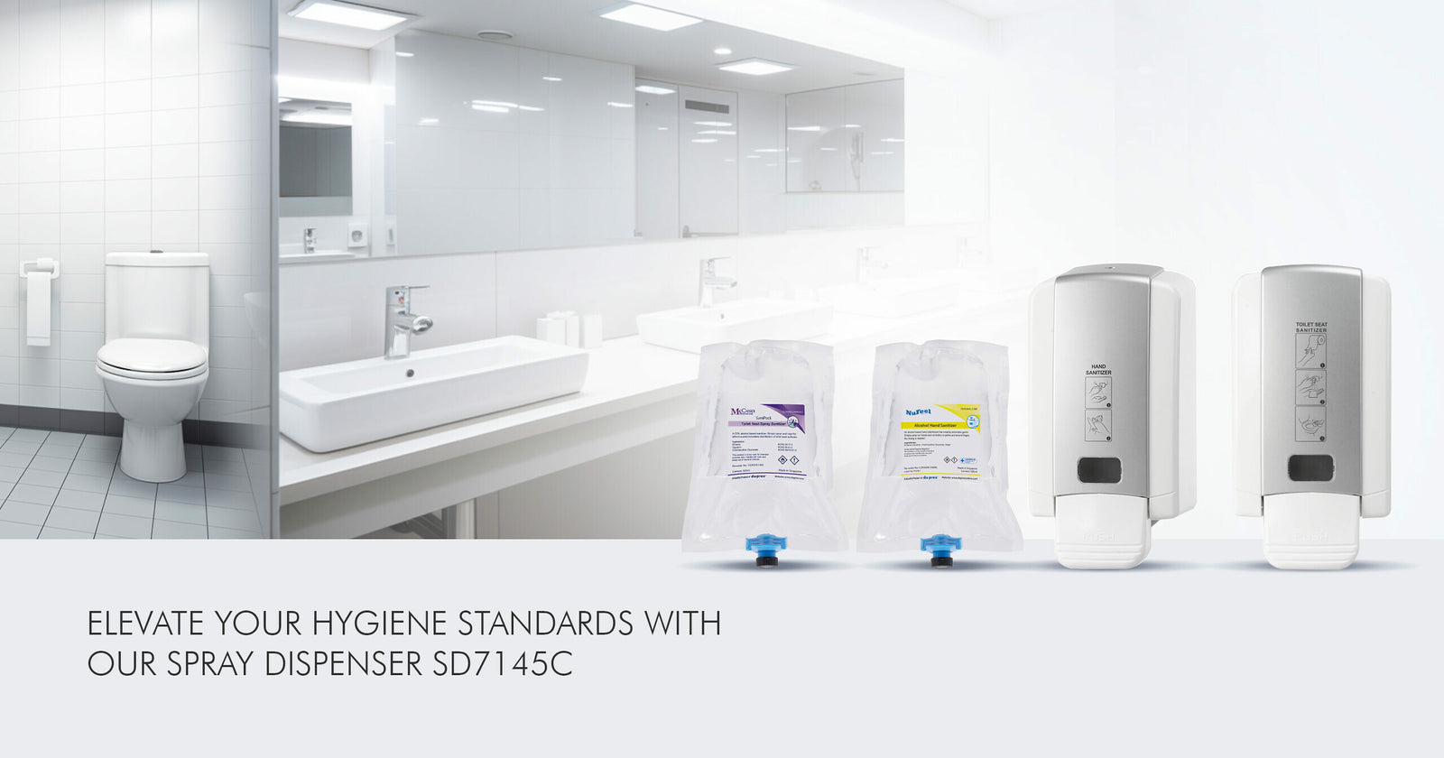 Maintaining Hygiene With Toilet Seat Sanitizers And Spray Dispenser SD7145C