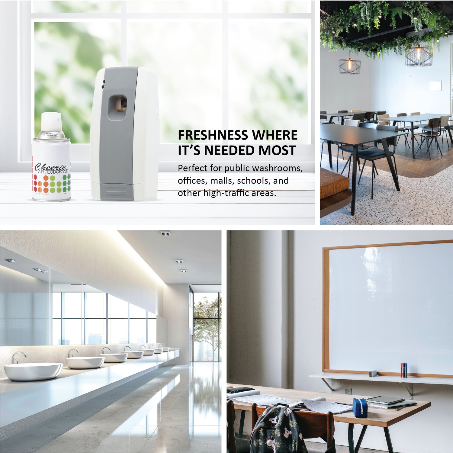 AD7100 NuTech Air Freshener Dispenser White Grey