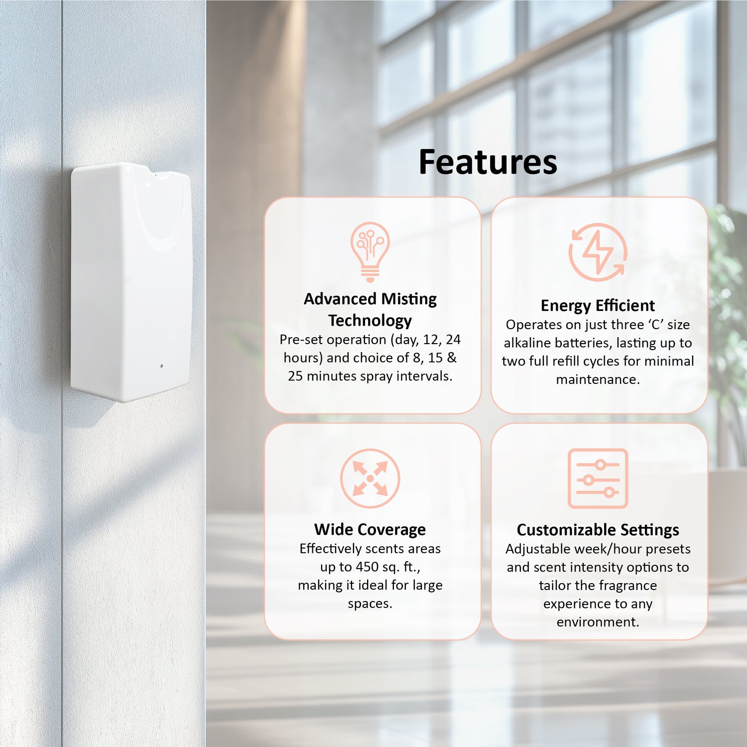 MS280AW AromaMist Atomizer