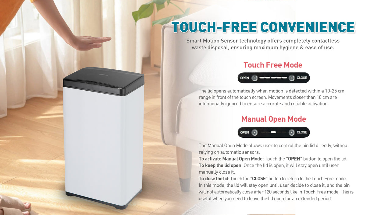 LIMITED OFFER Auto Sensor Waste Bin i-Bin MRB650 (50 Litres)