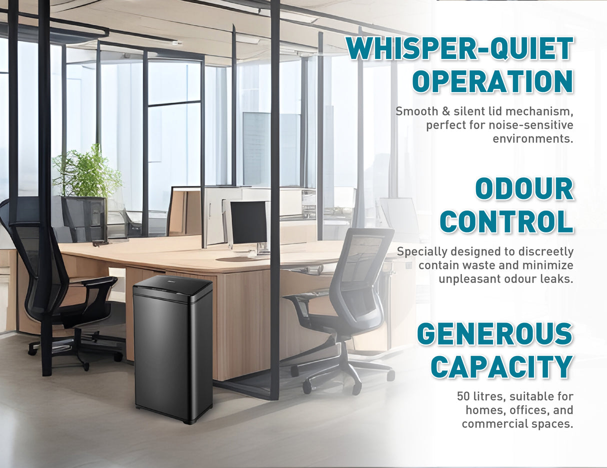 LIMITED OFFER Auto Sensor Waste Bin i-Bin MRB650 (50 Litres)