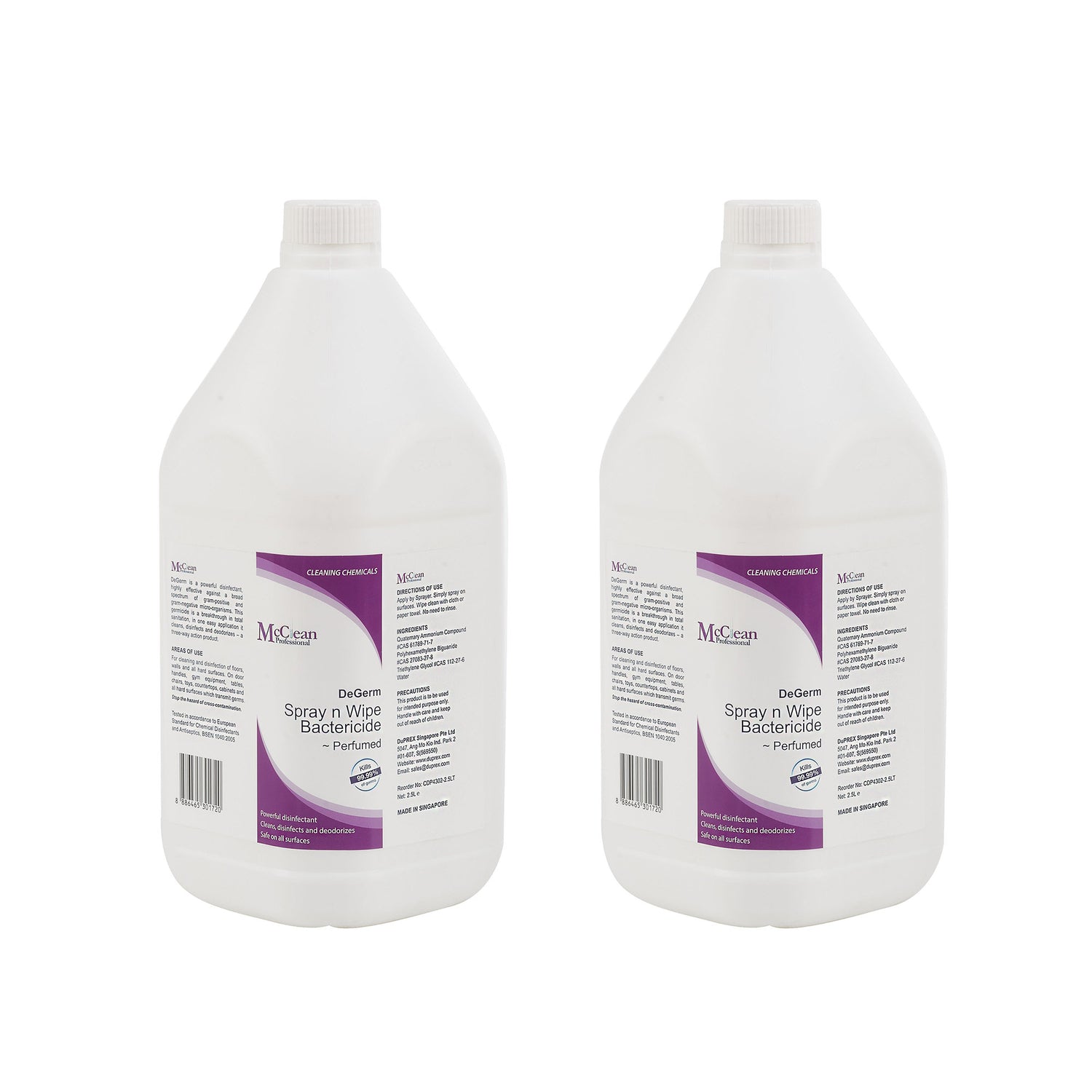 McClean® DeGerm Spray n Wipe Bactericide – Fresh Lavender