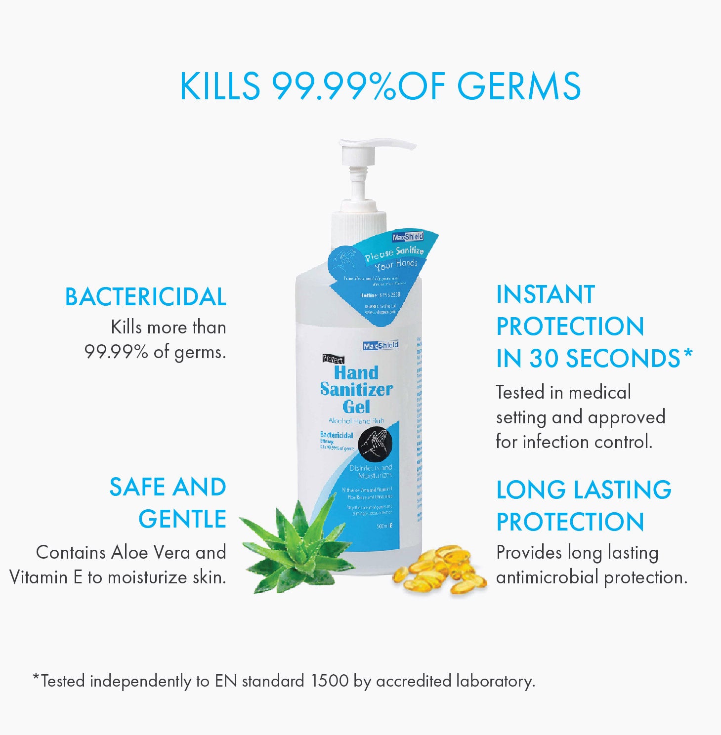 MaxShield® Hand Sanitizer Gel Alcohol Hand Rub