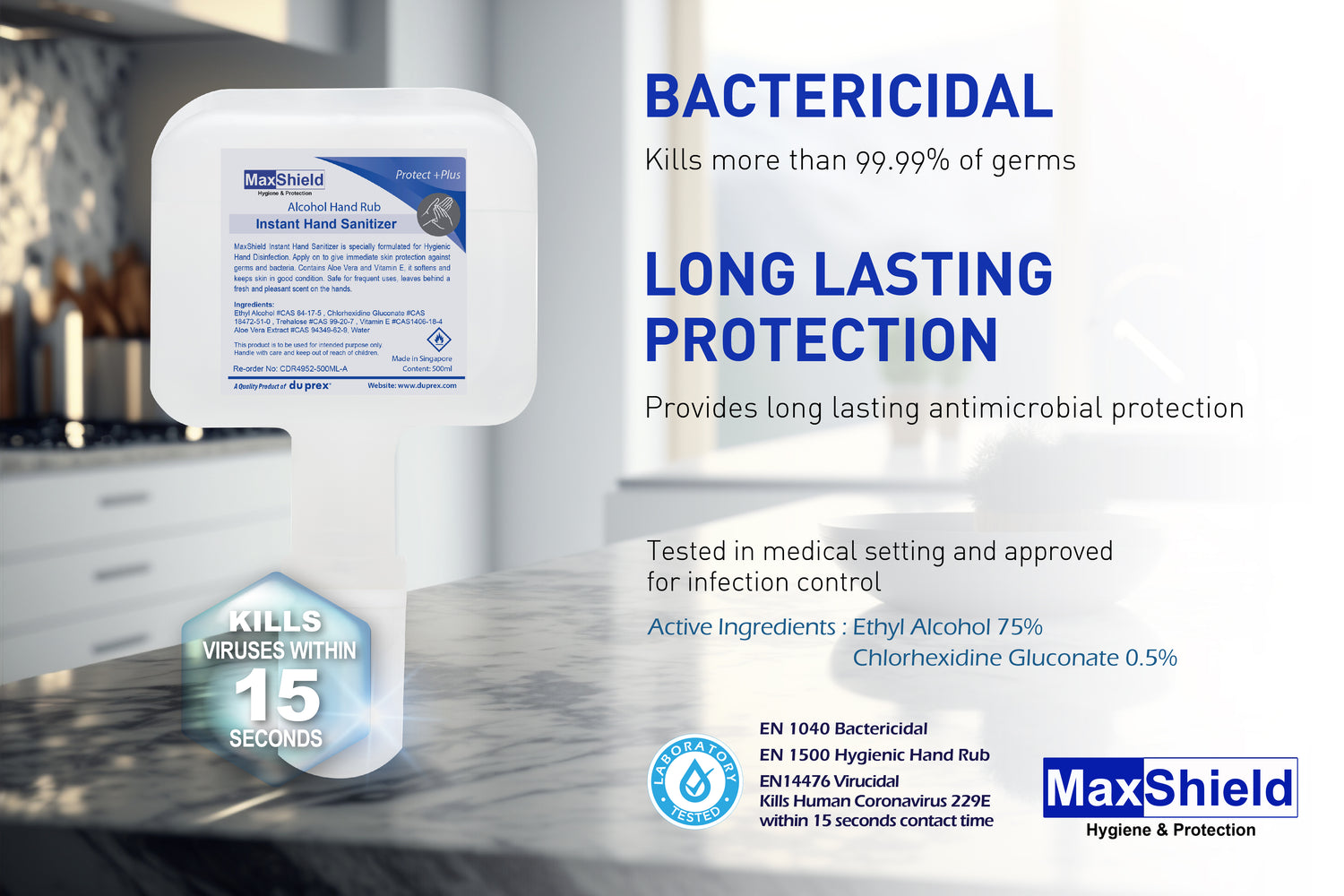 MaxShield® Instant Hand Sanitizer Cartridges - Alcohol Hand Rub