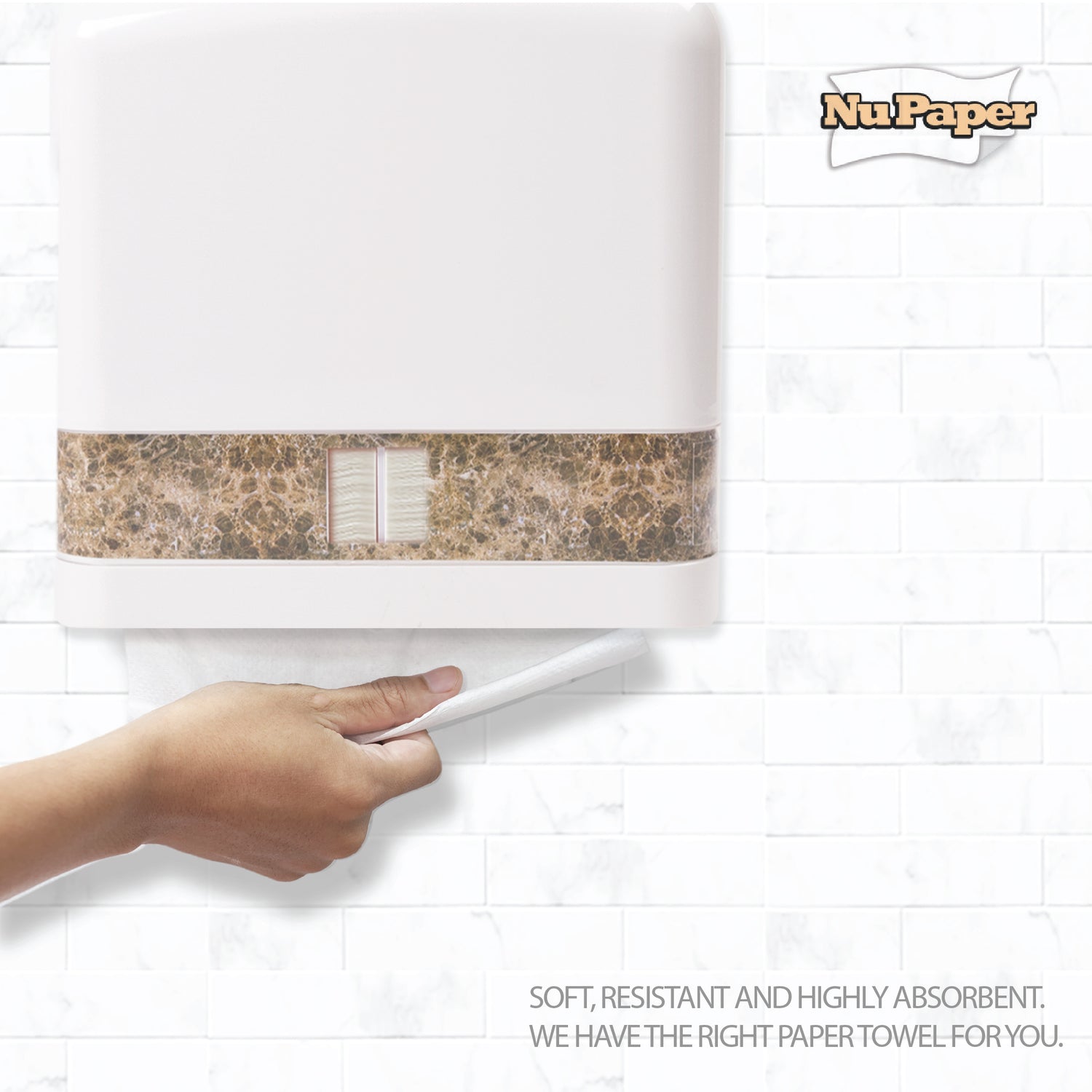 NuPaper® M-Fold Paper Hand Towel Small ERE2082-3 (8000 sheets, 32 pkts per carton)