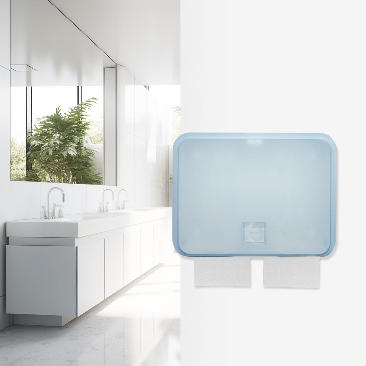 MPD468 Paper Towel Dispenser Frosty Blue