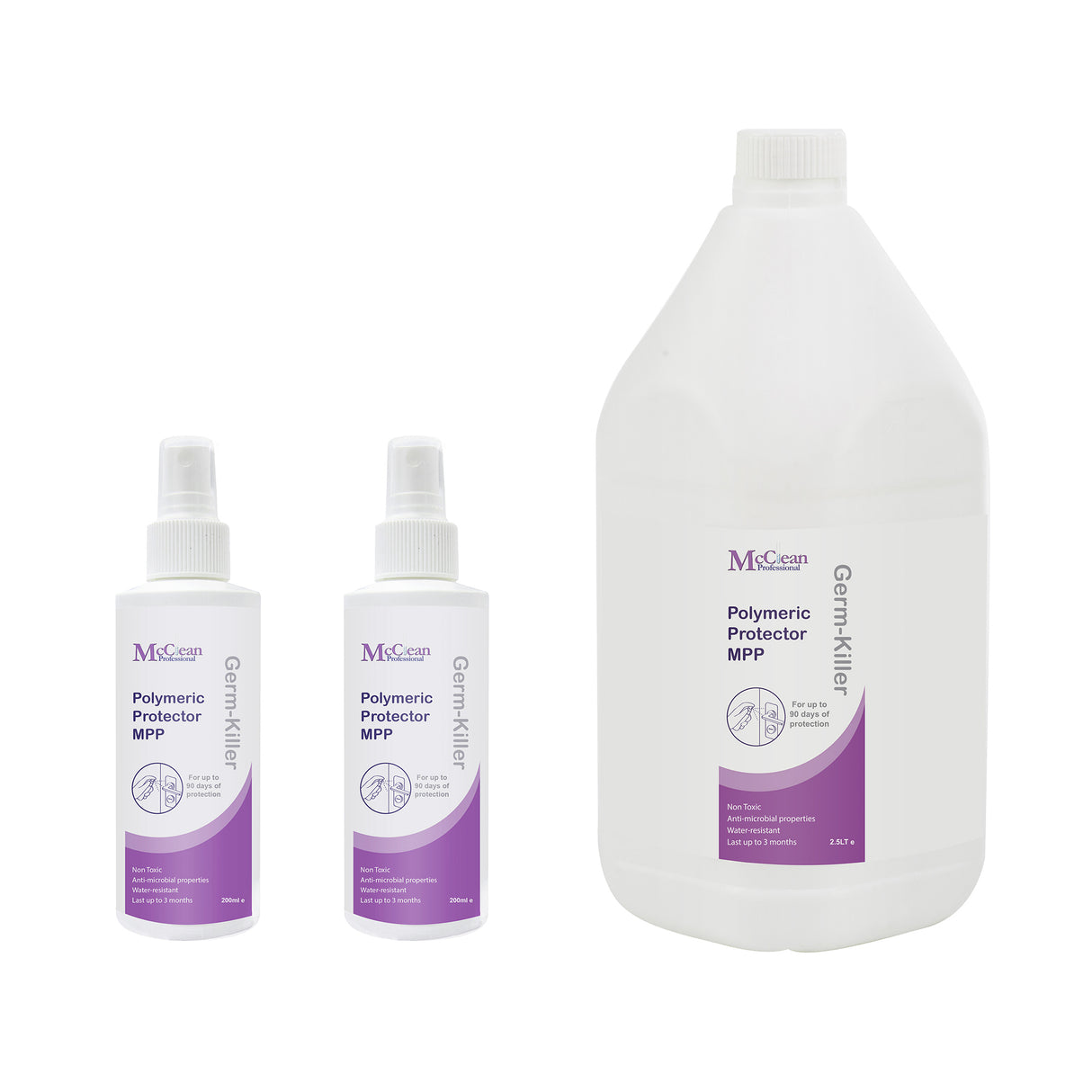 McClean® Polymeric Protector Antimicrobial Self-Disinfecting Coating Spray – Fragrance-free