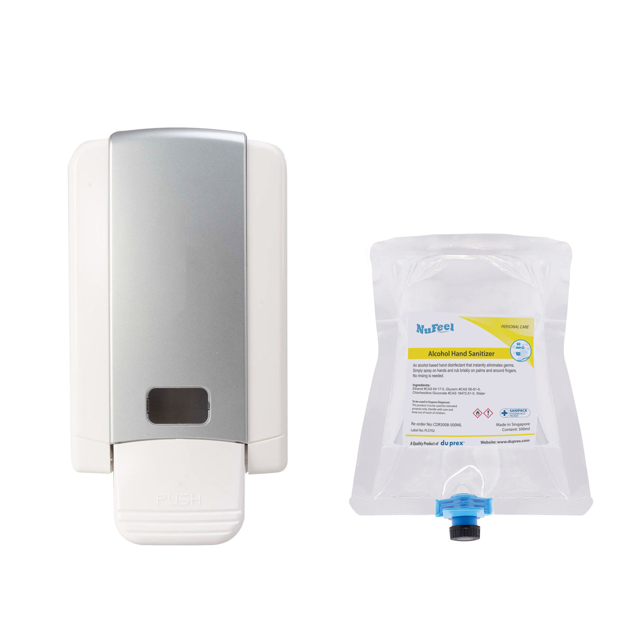 SD7145C NuTech Spray Dispenser White Grey – 500ml