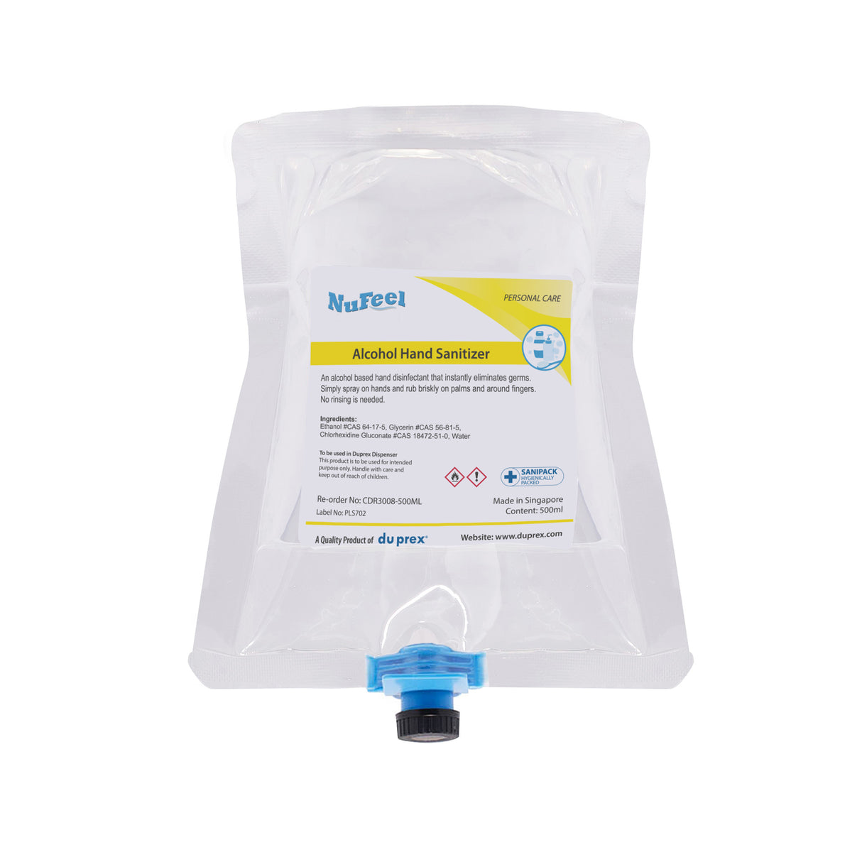 NuFeel® SaniPack Alcohol Hand Sanitizer pouch