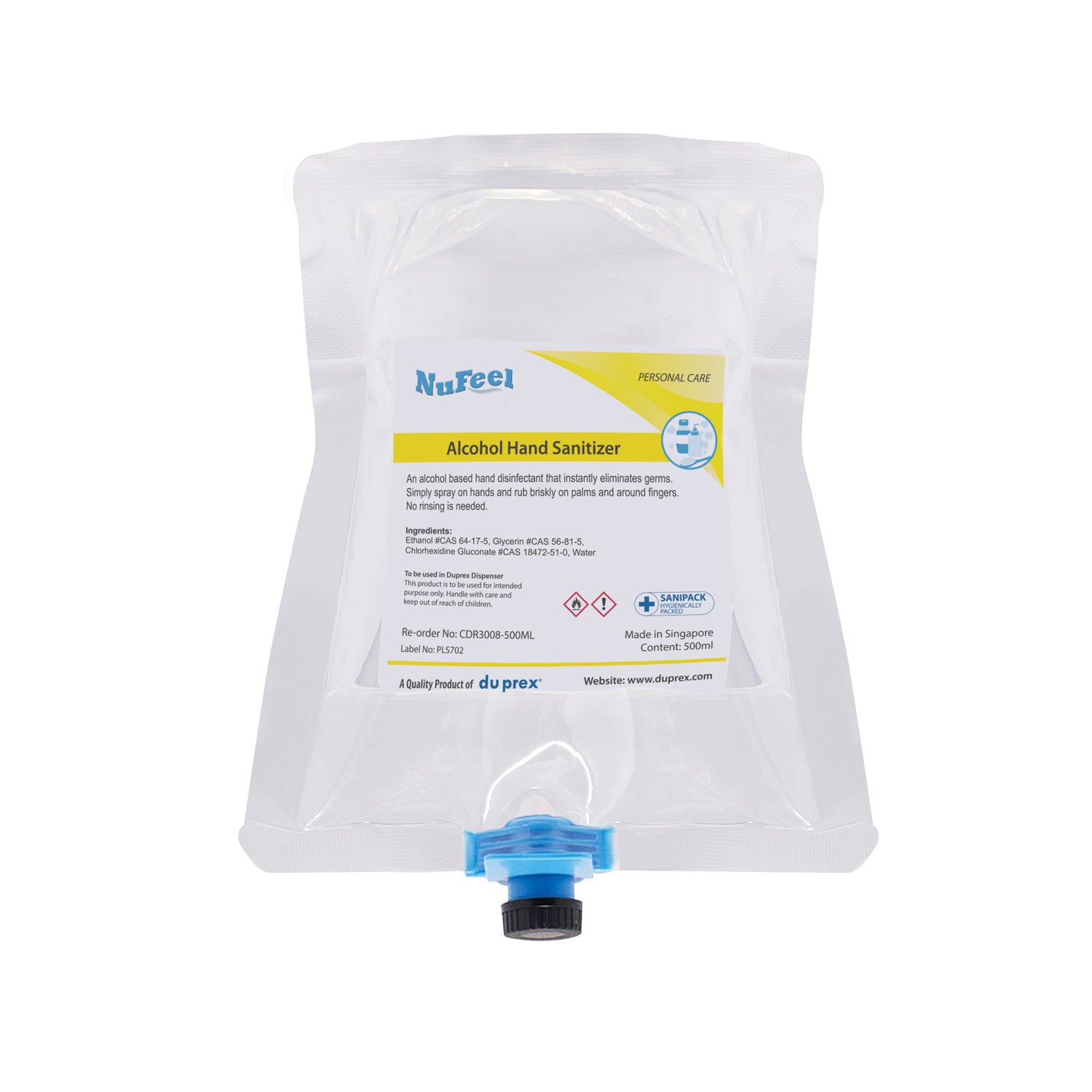 NuFeel® SaniPack Alcohol Hand Sanitizer pouch