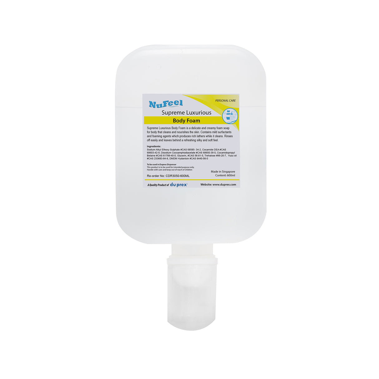 NuFeel® Supreme Luxurious Body Foam 12x600ml per carton