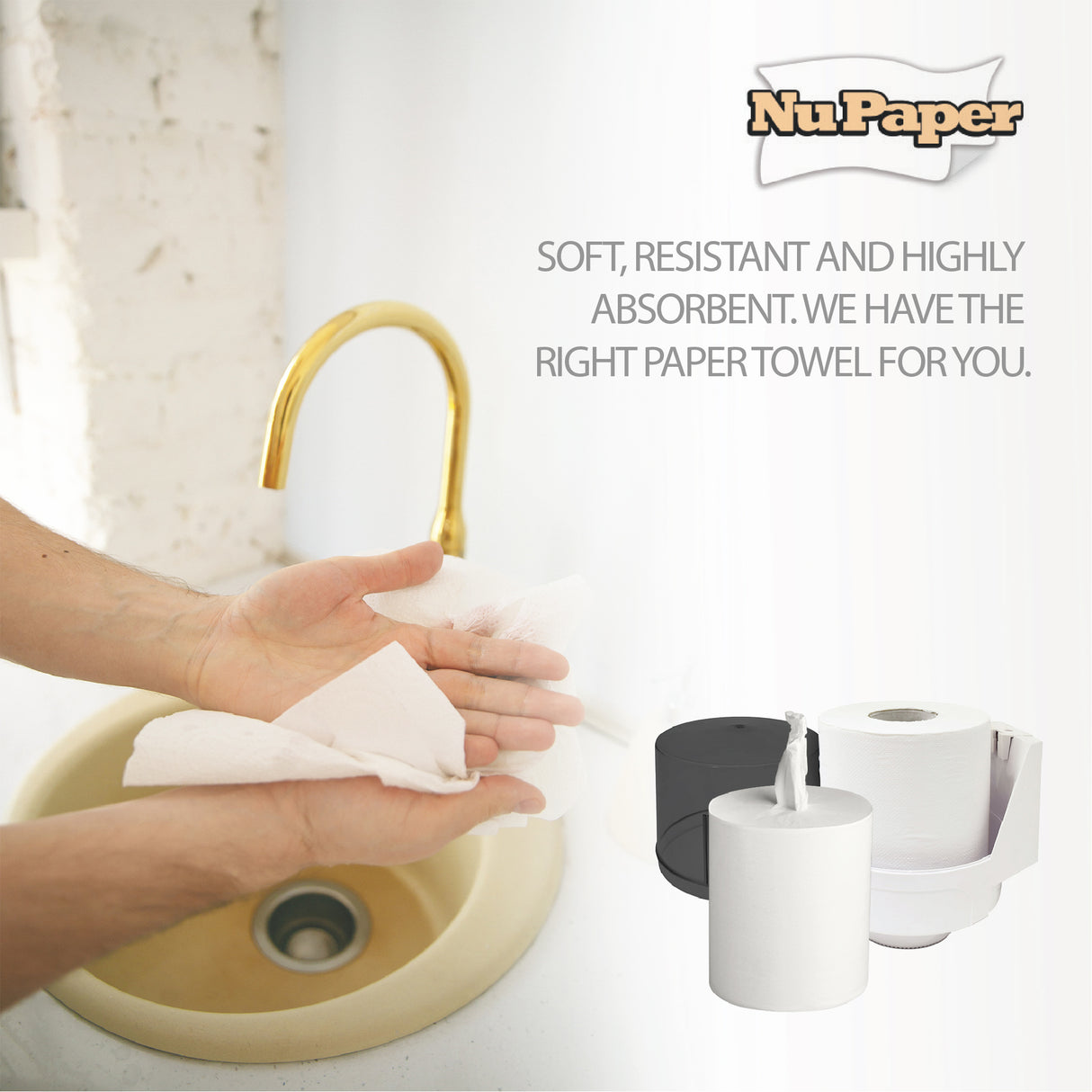 NuPaper® Centre Pull Hand Towel Pure Pulp ERE2073 – 300 metres