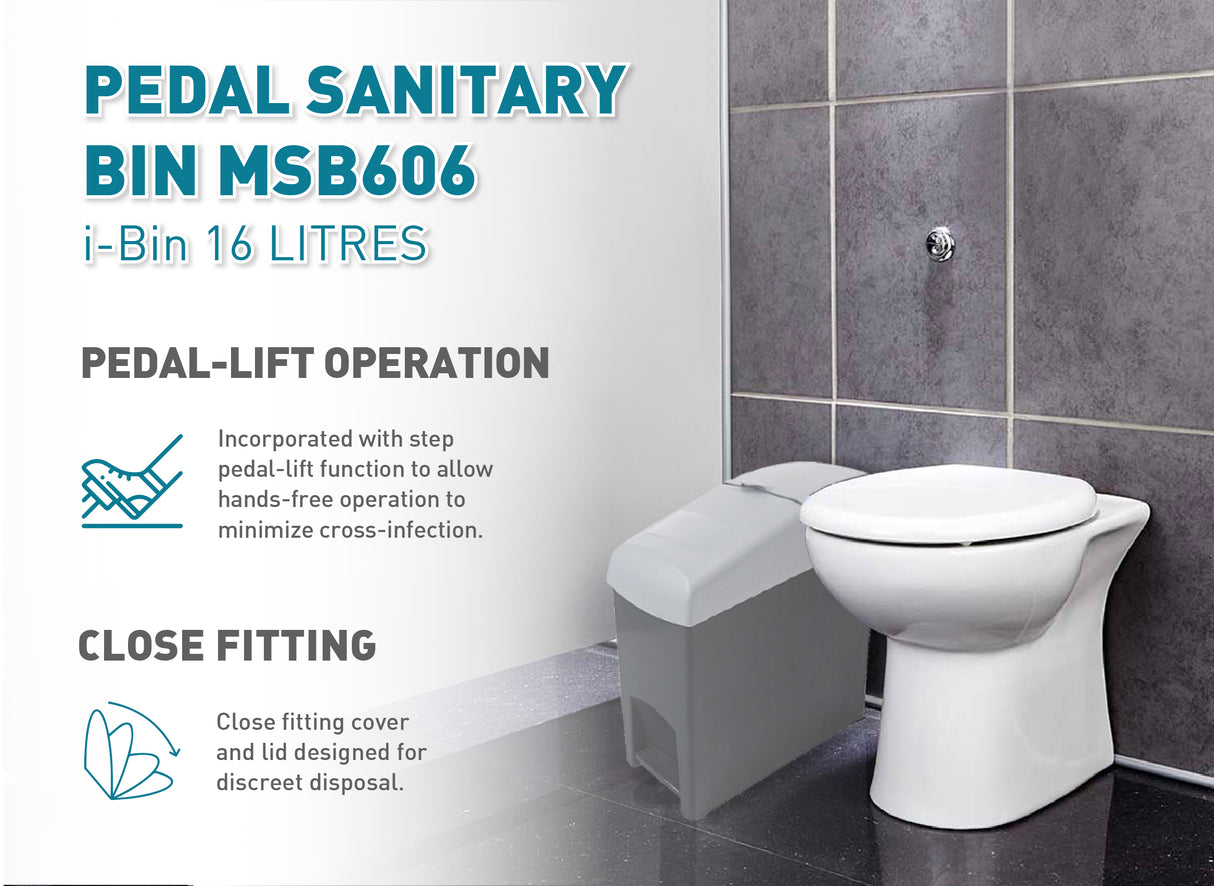 I-pedal MSB606- Sanitary Bin