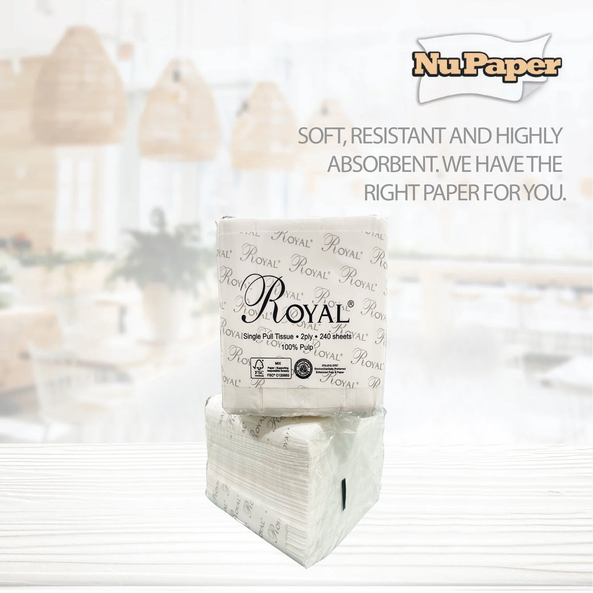 NuPaper® Interleave Tissue 2 ply Pure Pulp – 18000 sheets 75 pkts per carton