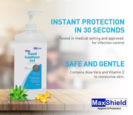 MaxShield® Hand Sanitizer Gel Alcohol Hand Rub