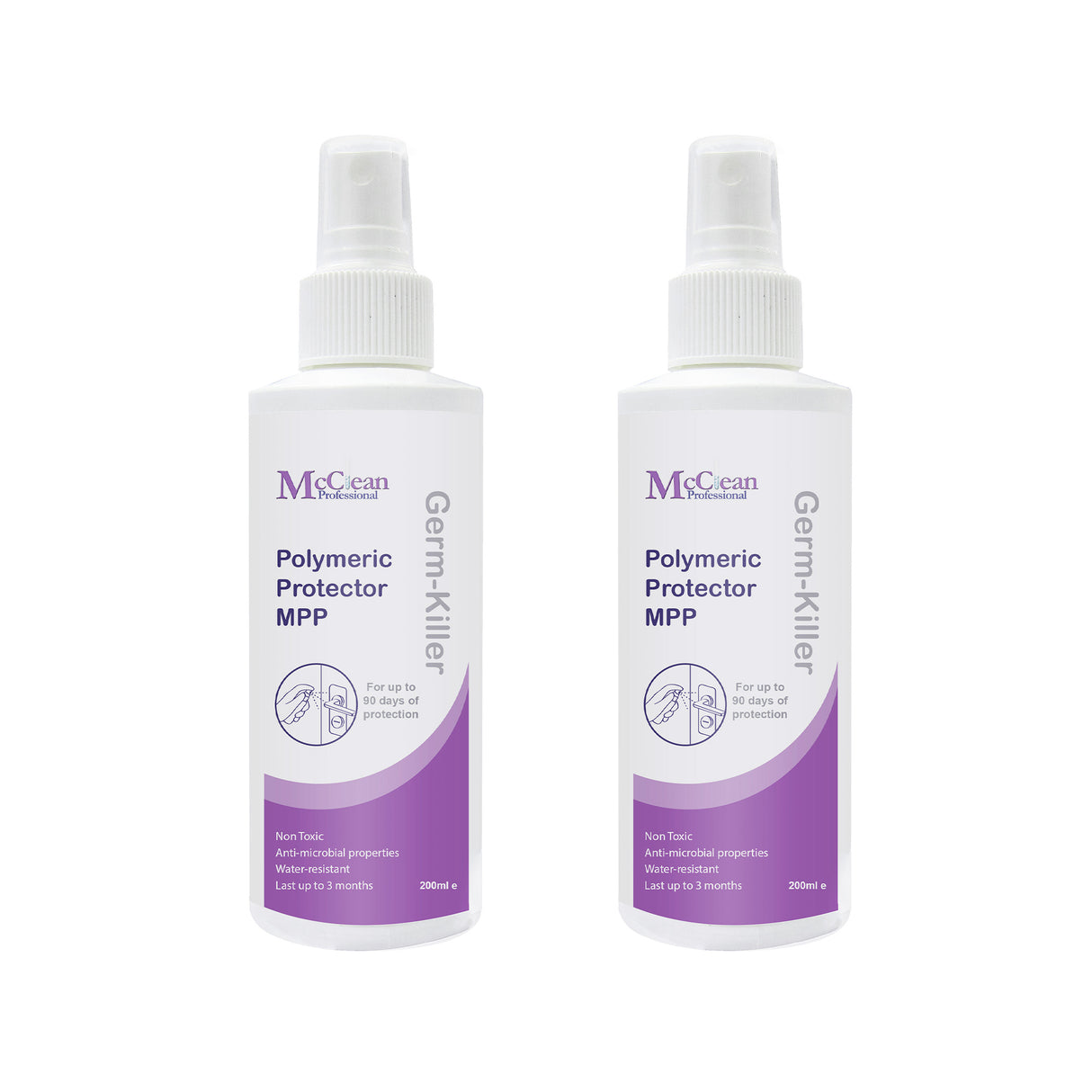 McClean® Polymeric Protector Antimicrobial Self-Disinfecting Coating Spray – Fragrance-free