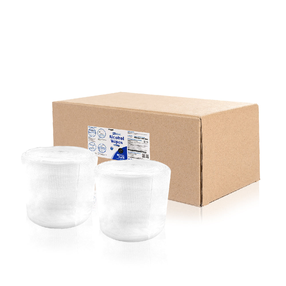 MaxShield Alcohol Wipes Refill Pack - 2 rolls/box