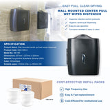 EQA1390-2 Wall Mounted Center Pull Wet Wipes Dispenser