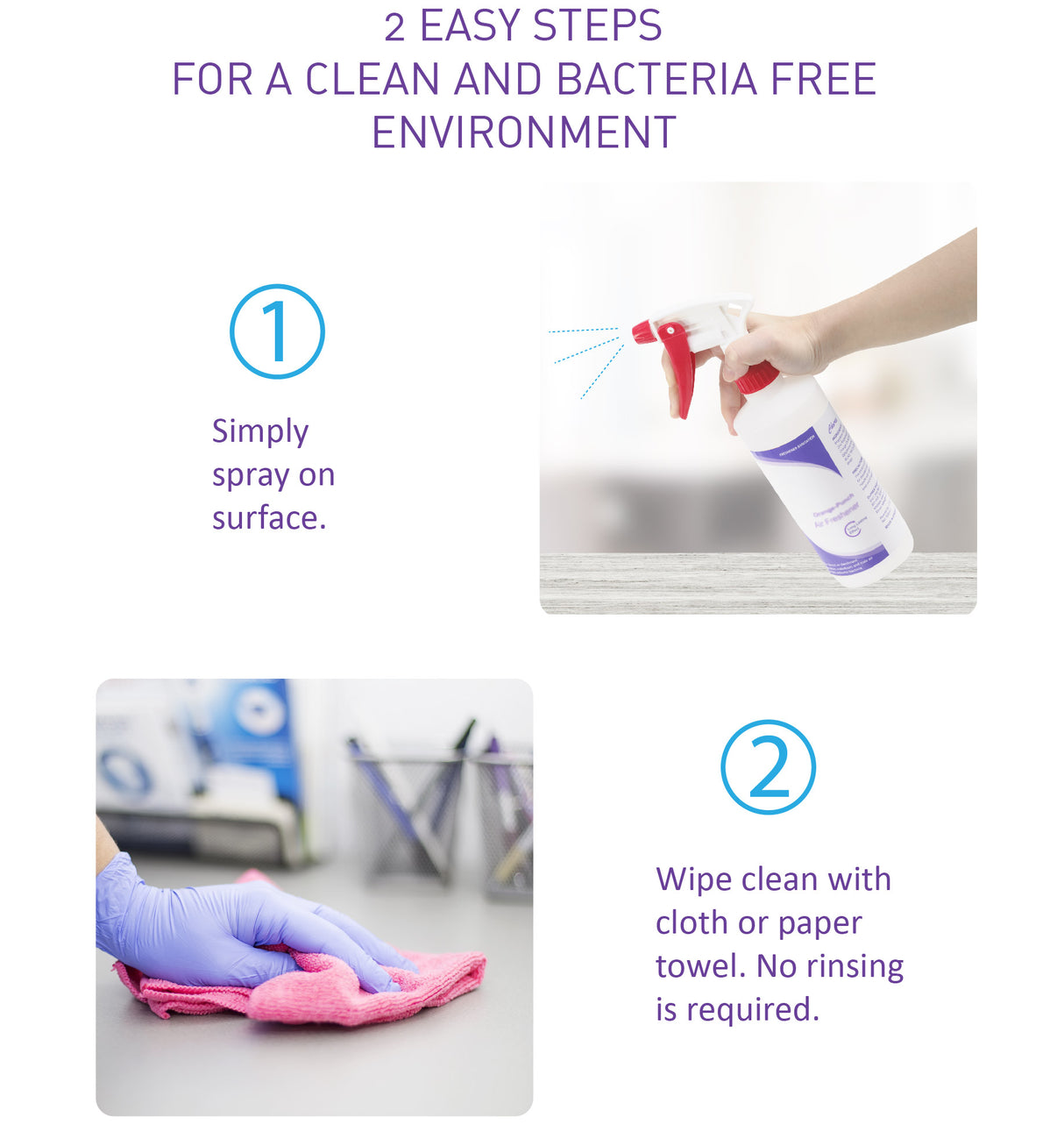 McClean® SaLute Surface Cleaner & Sanitizer – Non Perfumed