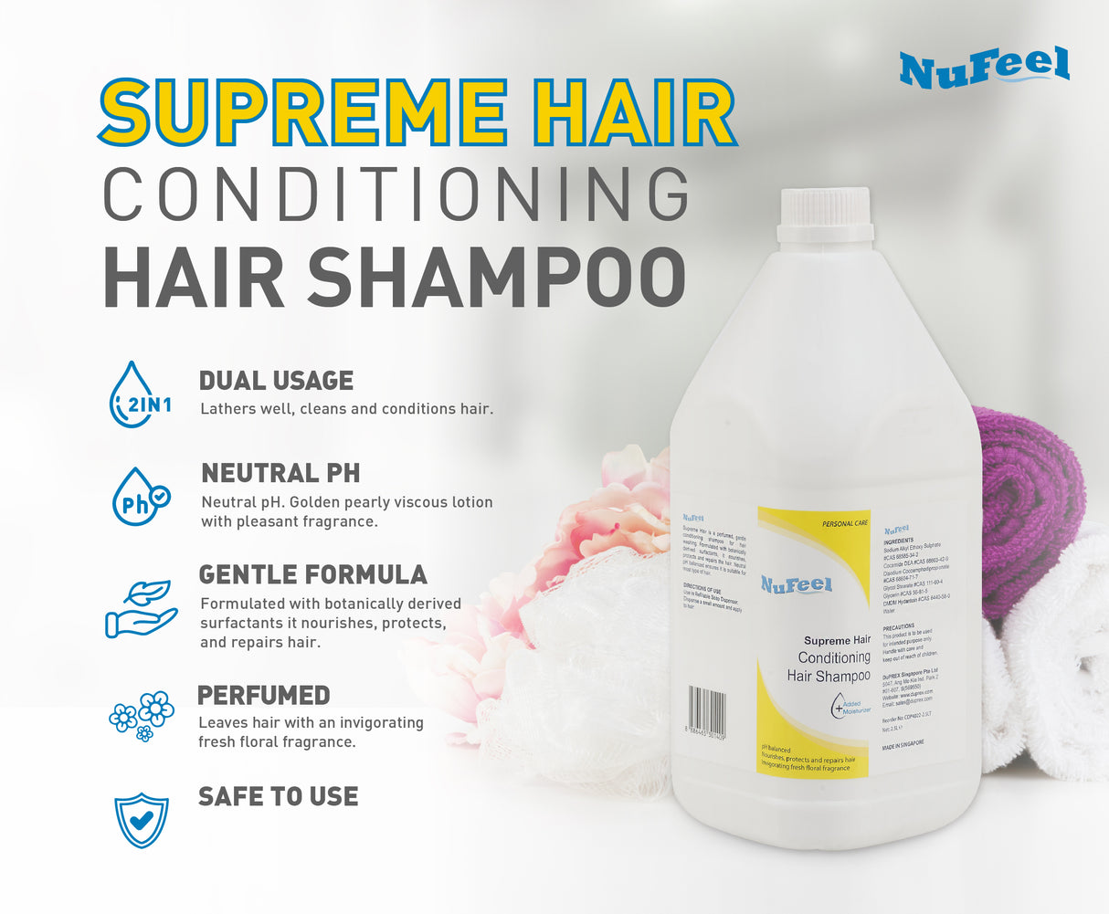 NuFeel® Supreme Hair Conditioning Hair Shampoo Pearly Gold 2 x 2.5LT