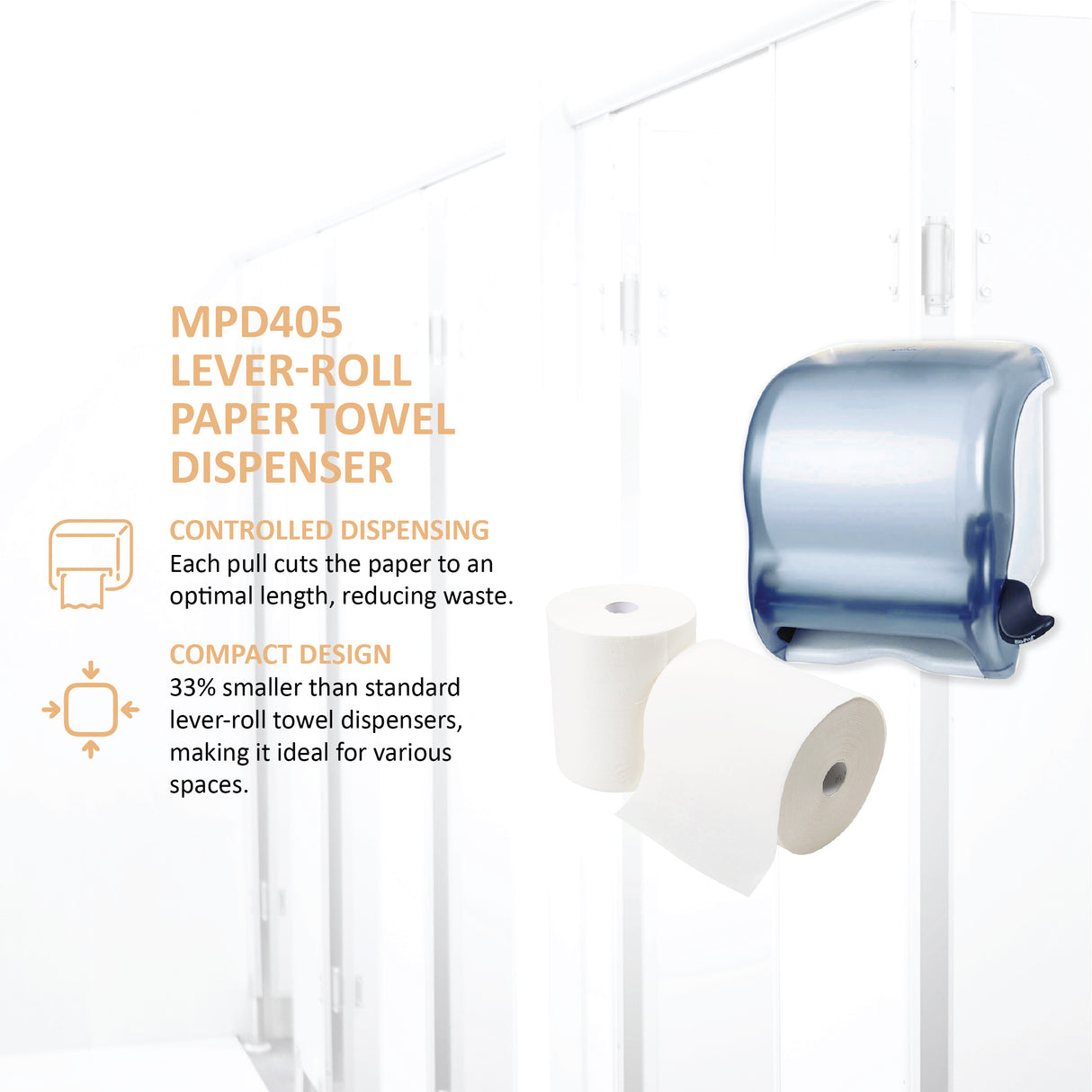 MPD405 Lever-Roll  Paper Towel Dispenser 1 per carton