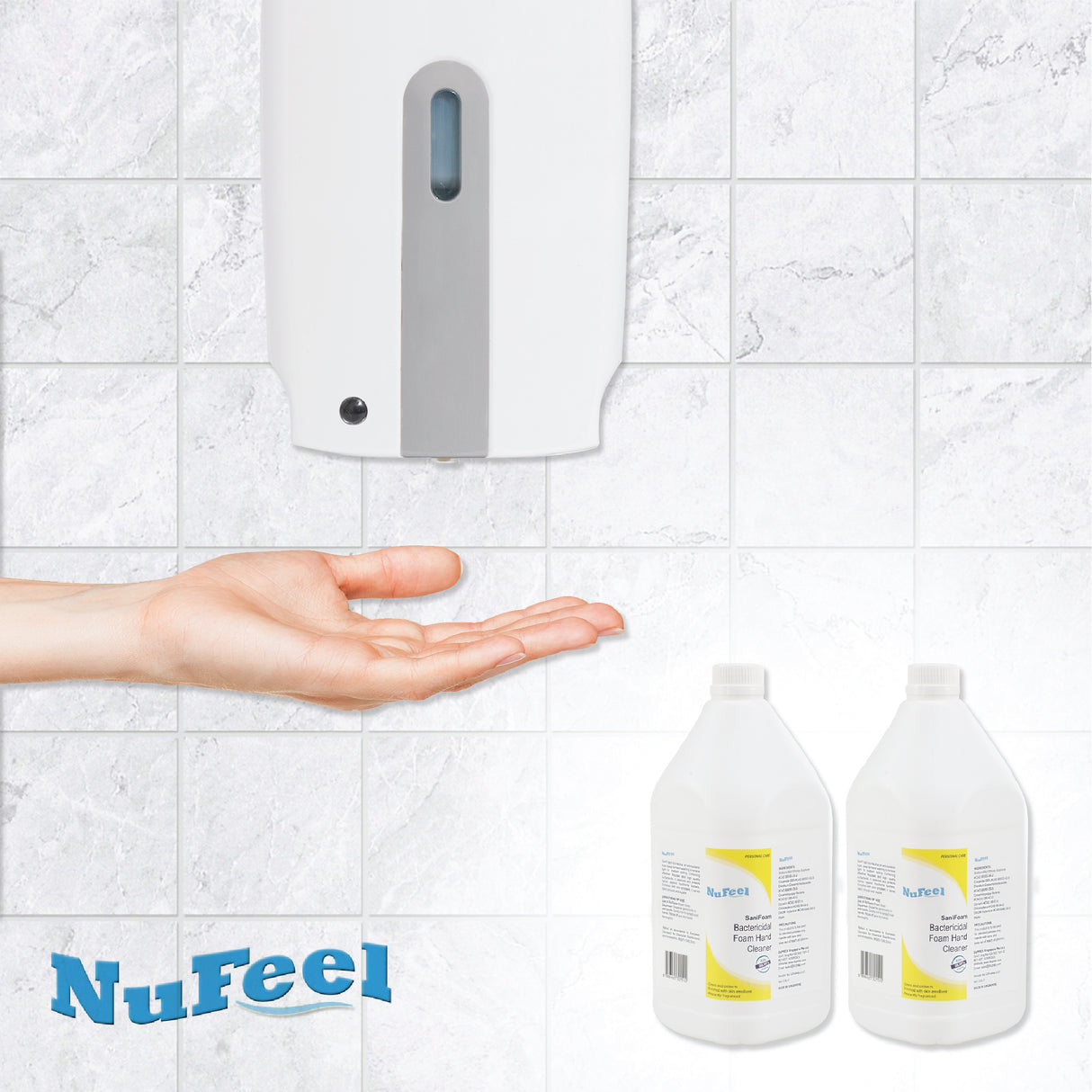 NuFeel® SaniFoam Anti-Bacterial Foam Hand Cleaner Pink CDP4946 – 2 x 2.5LT