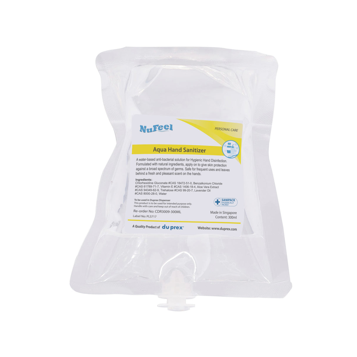NuFeel® SaniPack Aqua Hand Sanitizer pouch