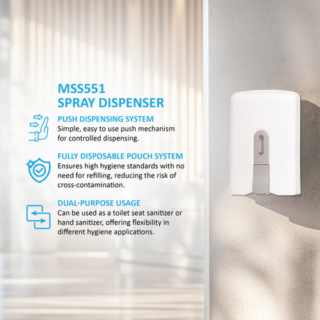 MSS551  Spray Dispenser Cream Grey – 300ml