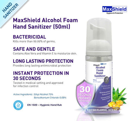 MaxShield® Alcohol Foam Hand Sanitizer Alcohol Hand Rub