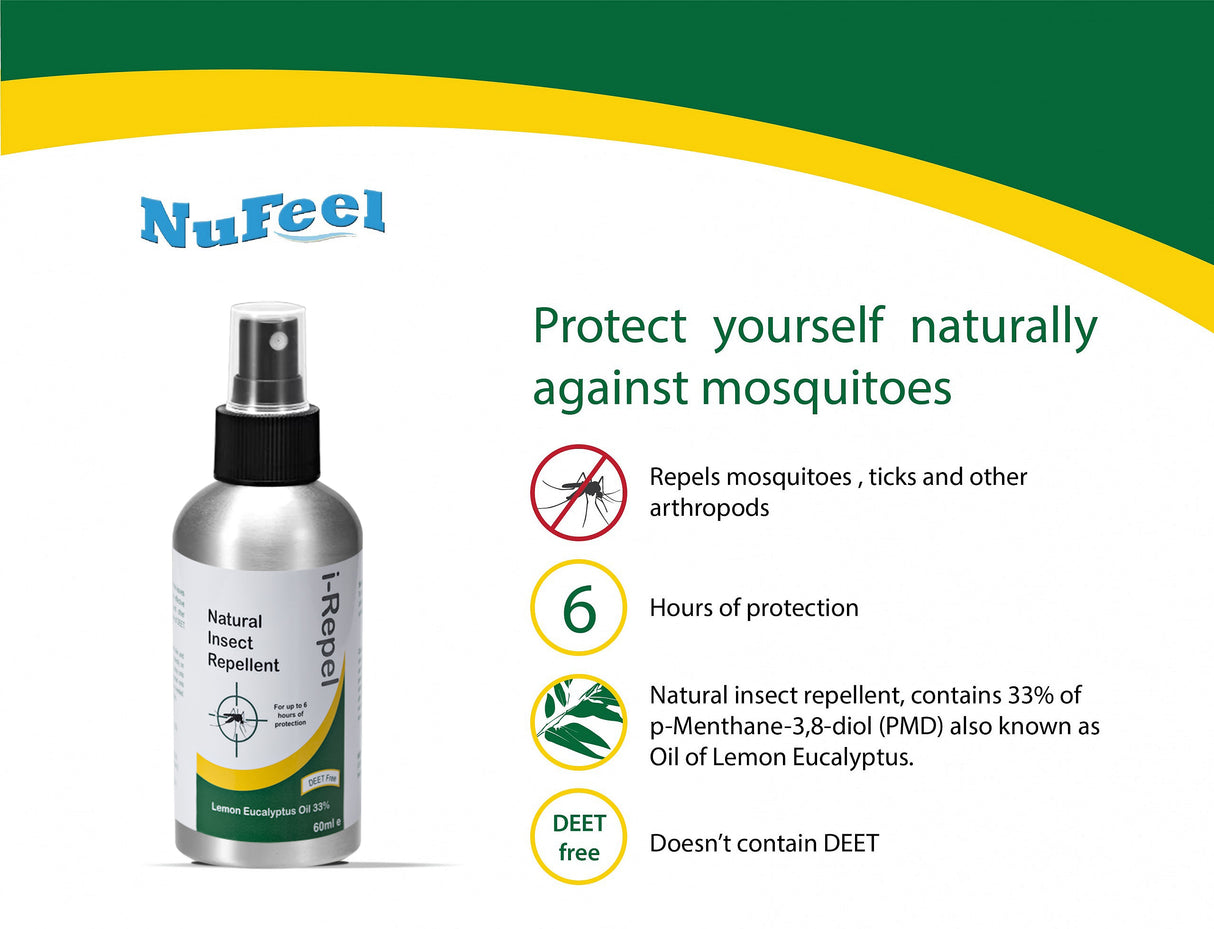 NuFeel® i-Repel Natural insect repellent 4 x 60ml